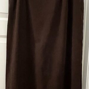 Briggs New York Dark Brown Maxi Skirt